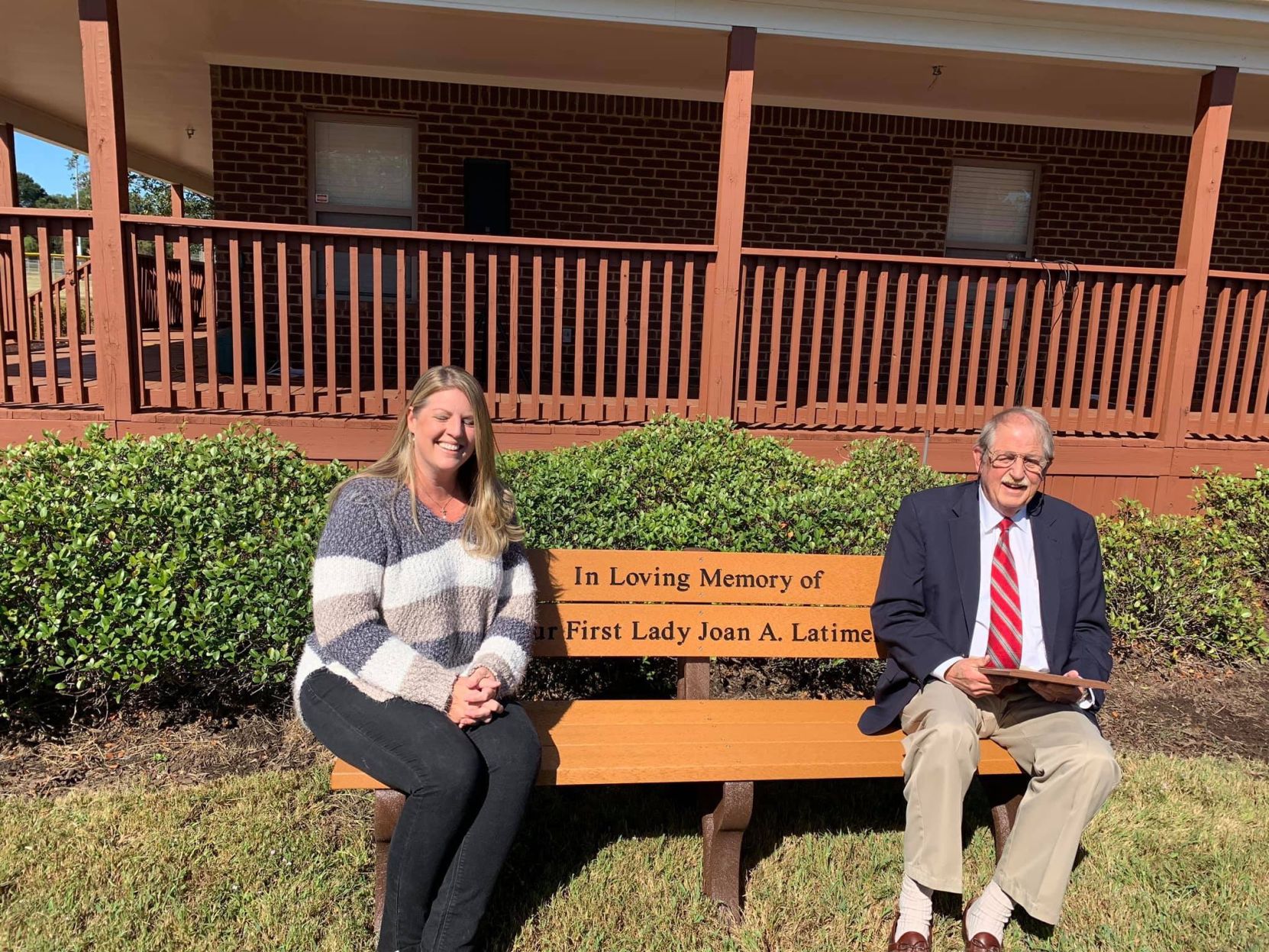 Bench dedicated for Joan Latimer